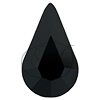 SWAROVSKI 2300 Pear Rhinestones 8mm x 4.8mm Jet
